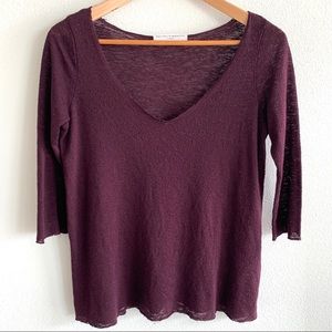UO Maroon Slouchy Top